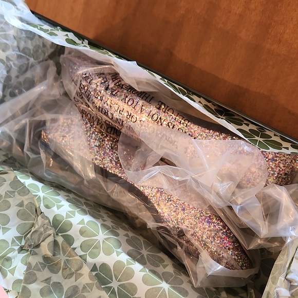 Kate Spade Honey glitter ballet flats rainbow - Picture 9 of 12